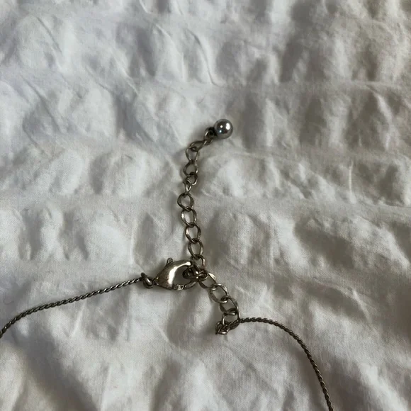 Silver Tone Abalone Necklace - Picture 4 of 4